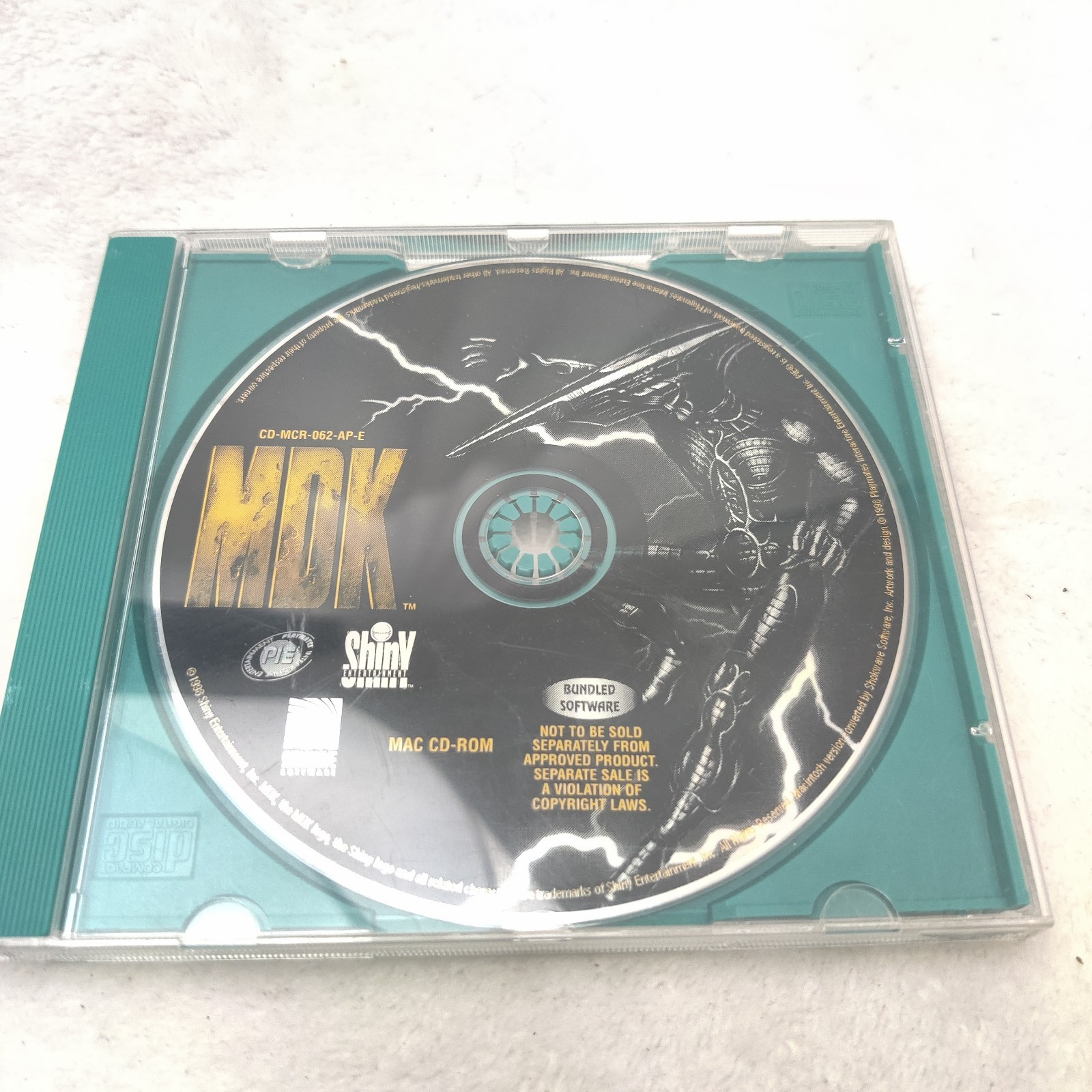 MDK - Macintosh Version - RARE - 1998 - Shiny Entertainment- CD-MCR-062-AP-E