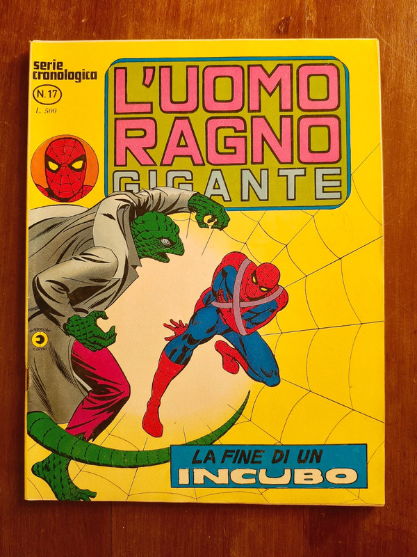 Fumetto vintage L'Uomo Ragno Gigante N. 17 Editoriale Corno 1977 Marvel Ottimo Stato