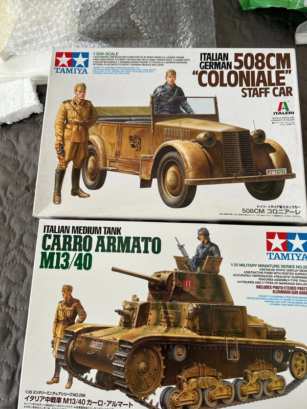 Due scatole montaggio 1.35 della Tamiya