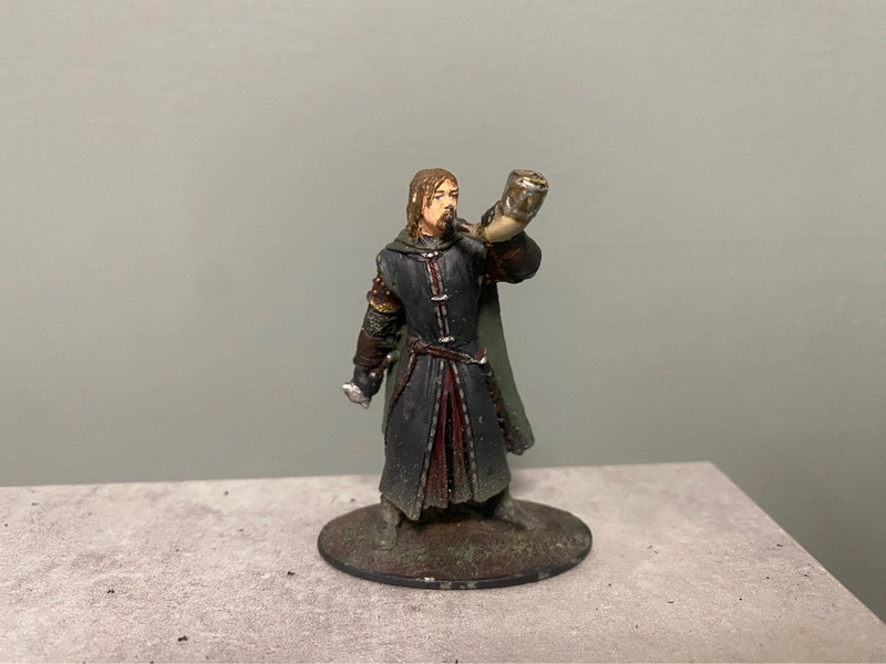 Miniatura Boromir con Corno - Il Signore degli Anelli (Metallo, 2004)