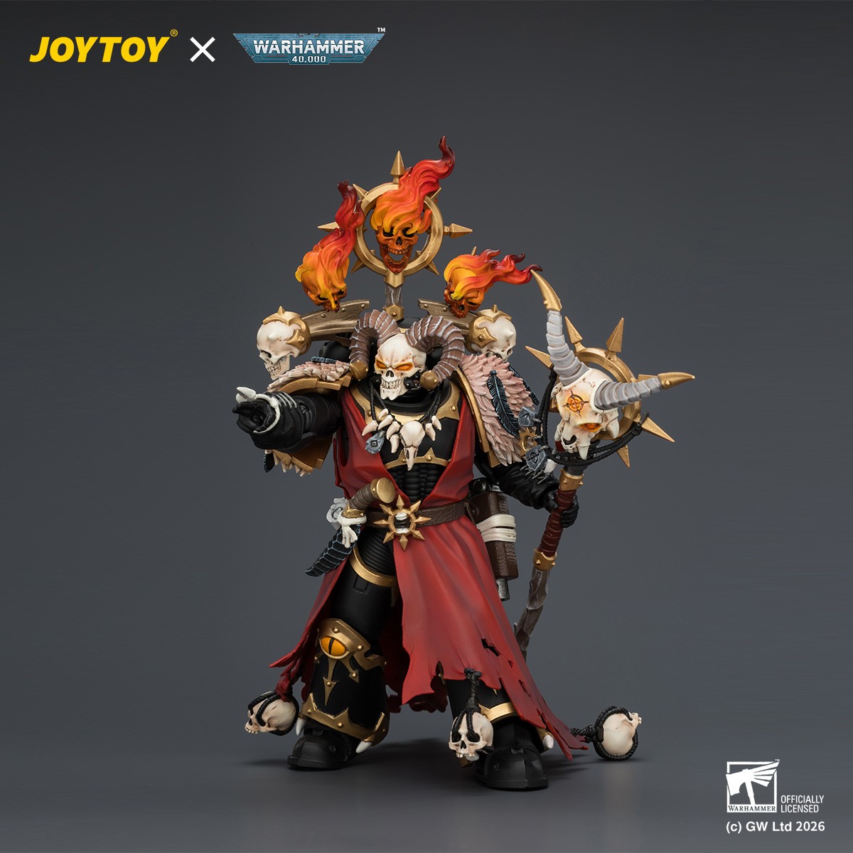HIPLAY JOYTOY Warhammer 40K Black Legion Master Possession 1/18 Figure