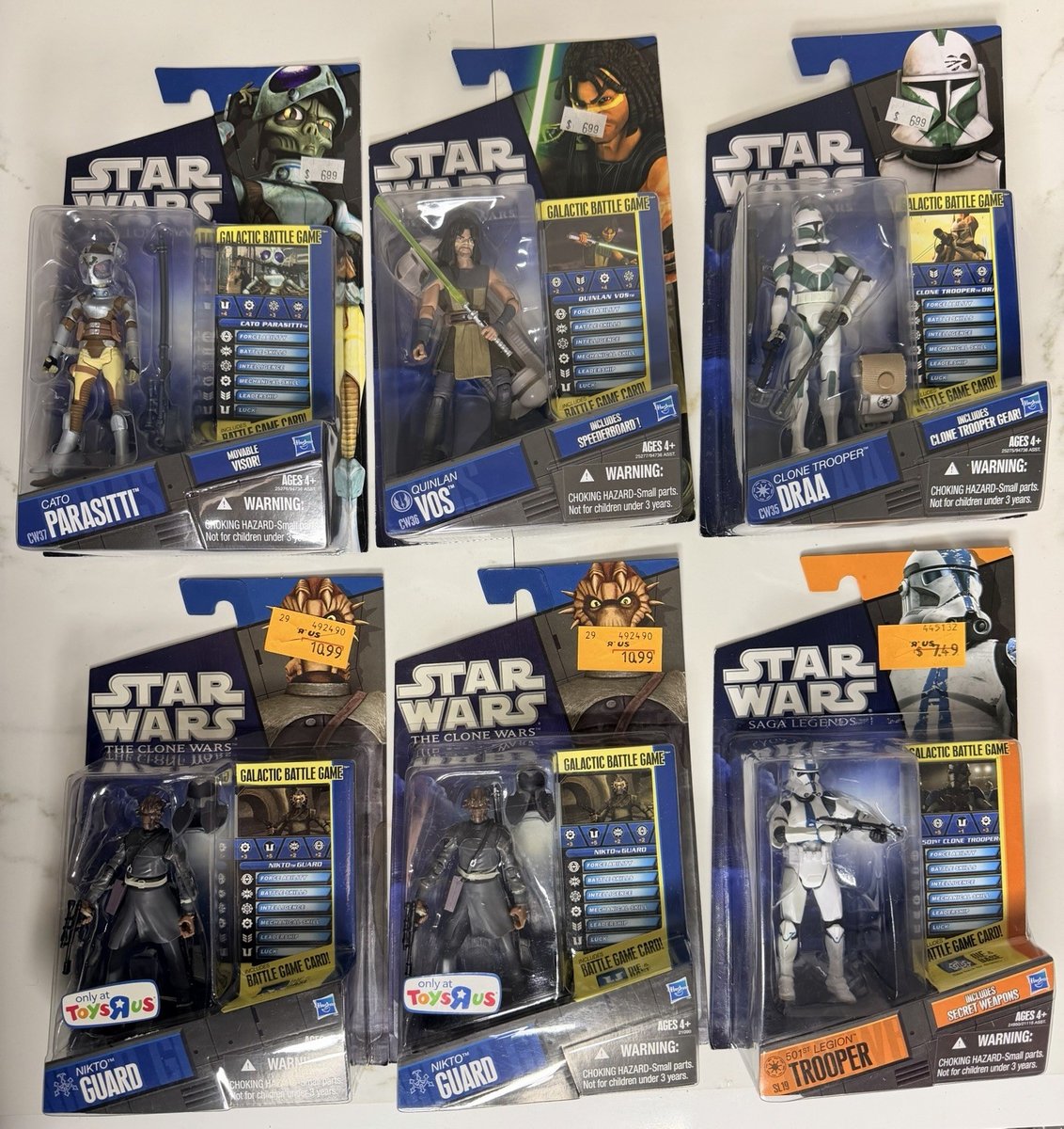 Star Wars: The Clone Wars 2010 Nikto Guard, Clone Trooper Draa, Quinlan, Etc