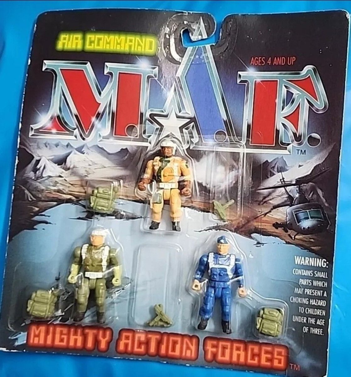 MAF Mighty Action Forces Ace 1992 Novità - Set Figurine Comando Aereo Vintage