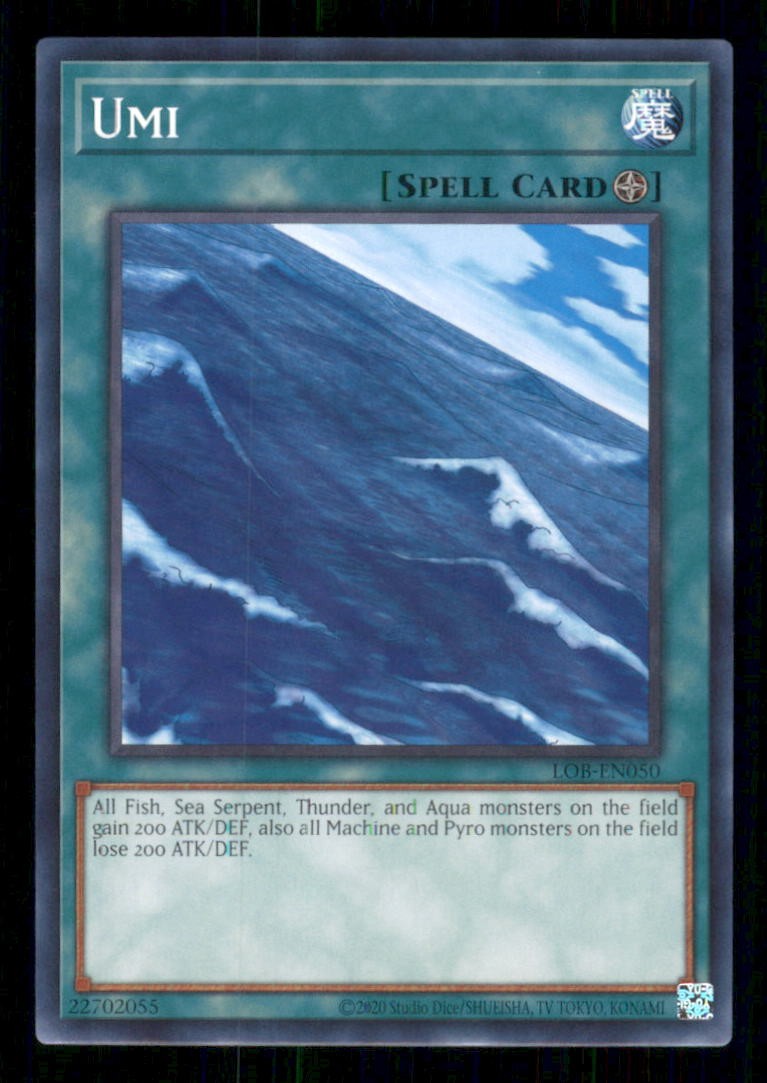 Umi LOB-EN050 (Edizione 25° Anniversario) Yu-Gi-Oh Unlimited NM