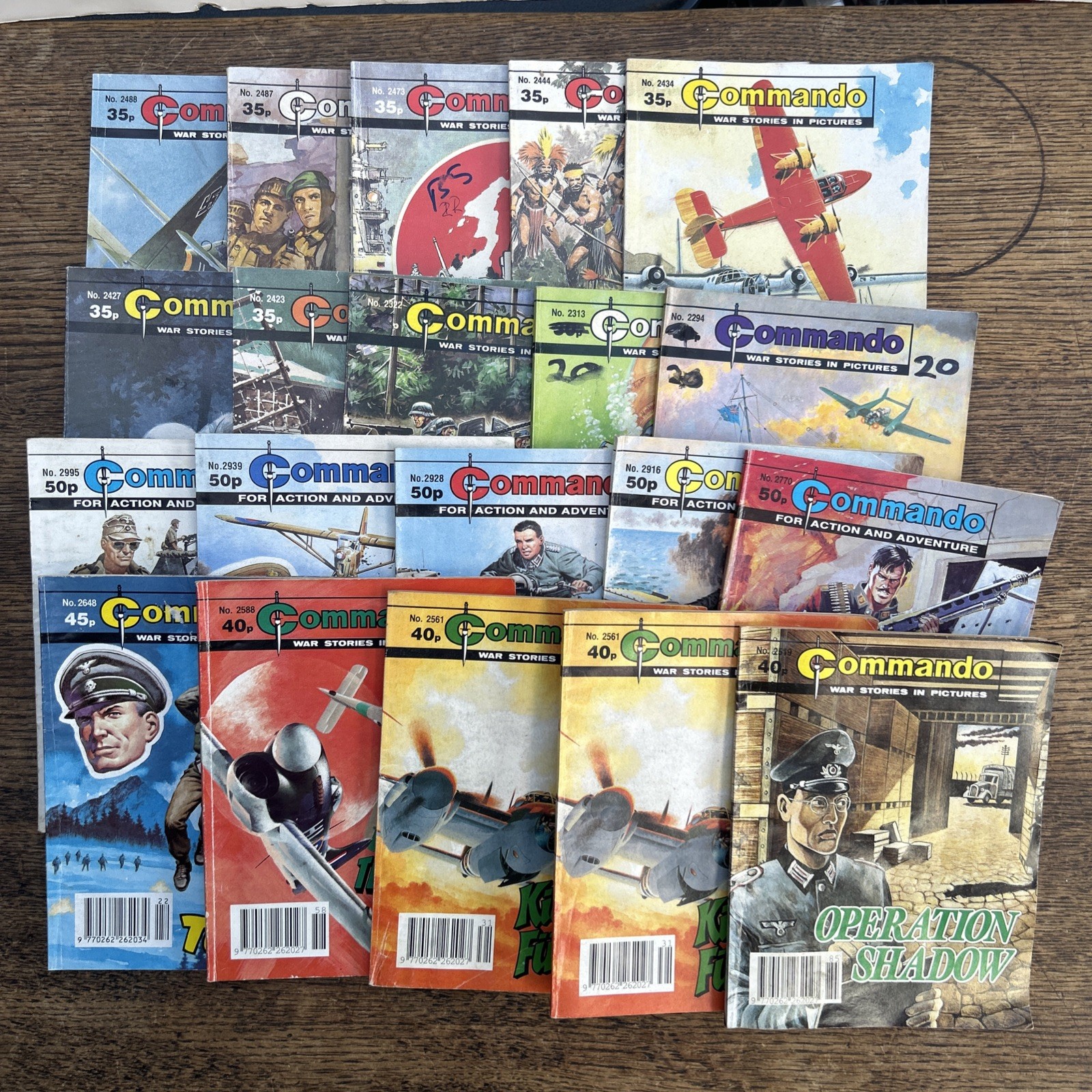 Huge Job Lot Old Commando Comics War Stories 1980s Bundle Rare