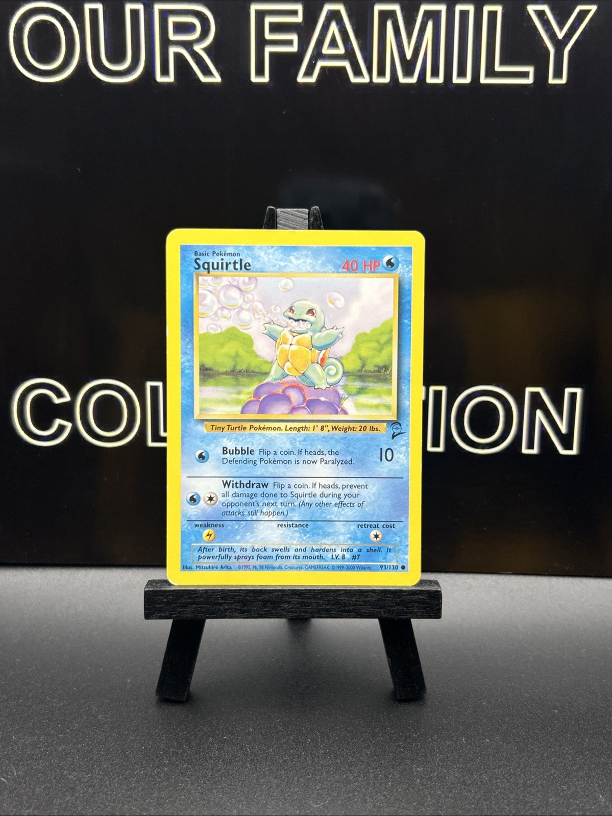 SQUIRTLE - Base Set 2 - 93/130 - Common - Pokemon Card - Regular WOTC