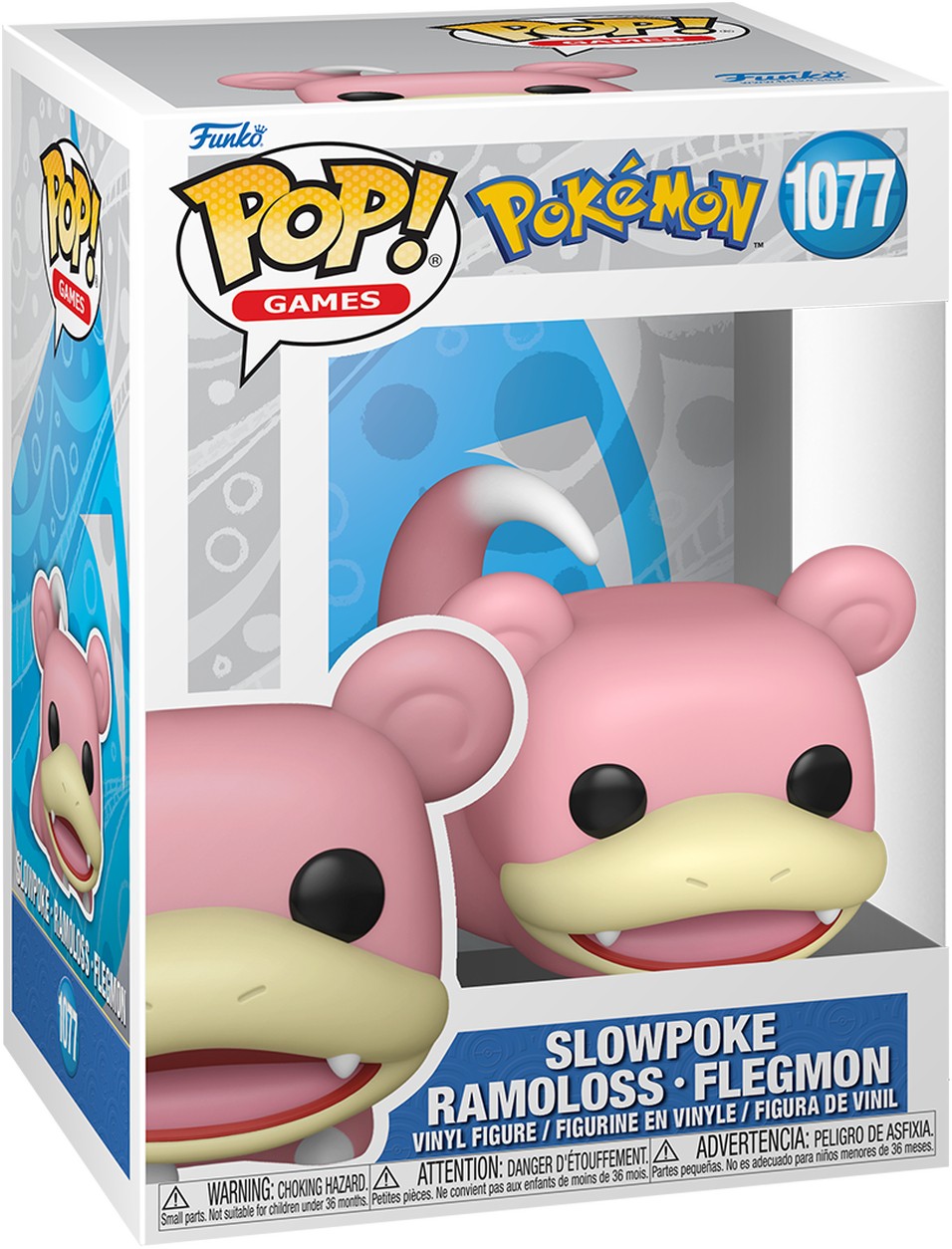 Pokémon - Slowpoke, Ramoloss, Flegmon 1077 Funko Pop!