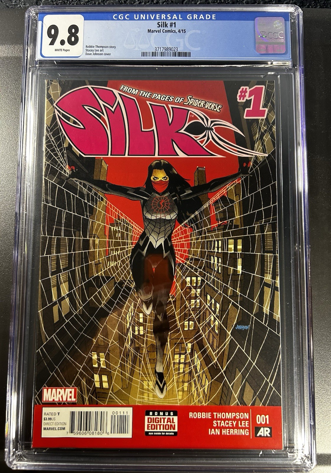Silk #1 CGC 9.8 Cindy Moon 1st Print Marvel Comics 2015
