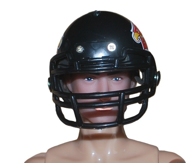 Casco sportivo action figure 12" per scala 1/6 per bambole.Man Hockey NFL Mad Max