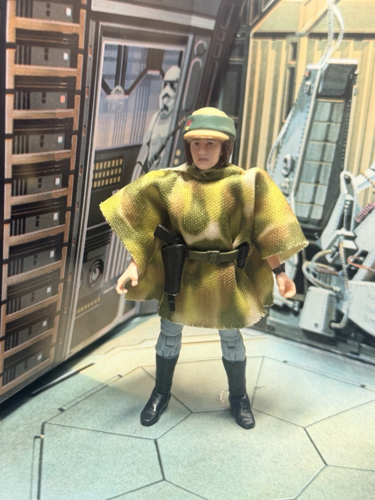 Star Wars Modellino Poncho 3,75" TVC Leia Organa Endor