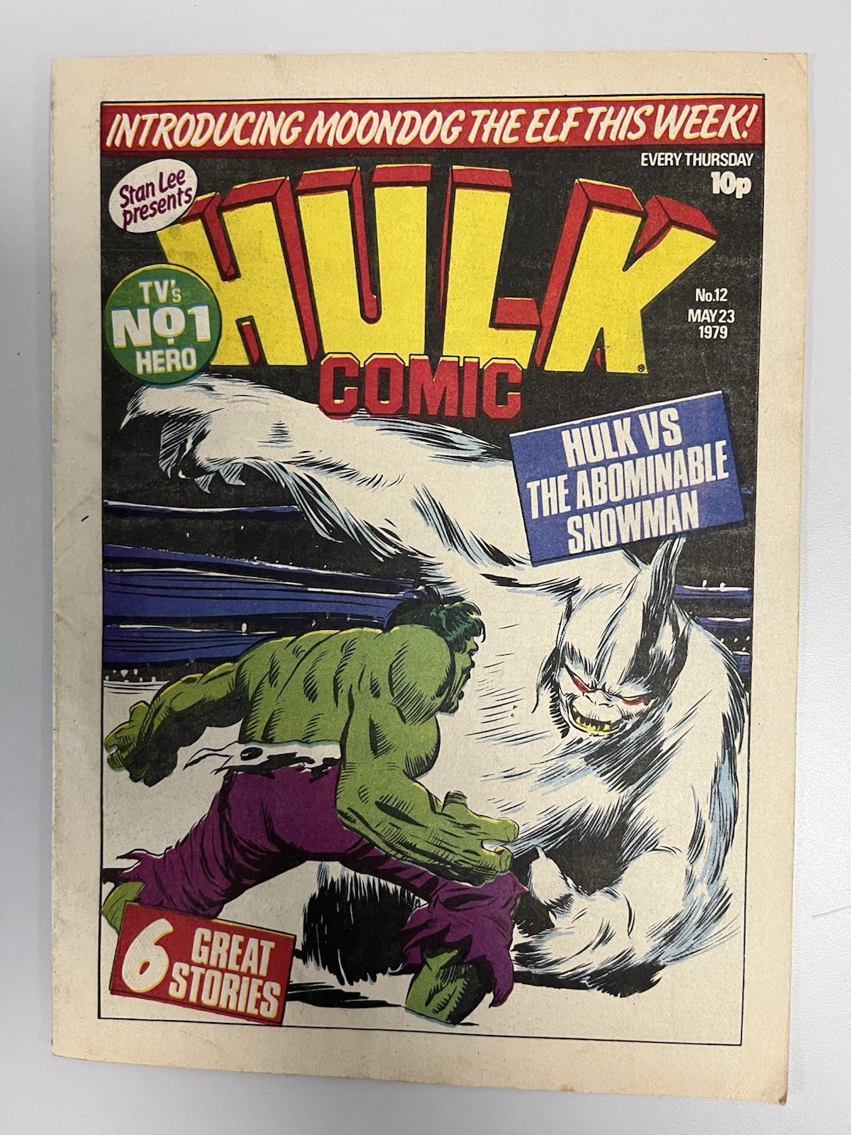 Marvel UK Hulk Comic No# 12 May 23rd 1979 VF