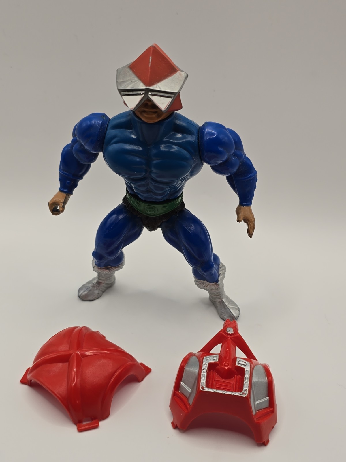 Figurina vintage MOTU Mekaneck con armatura originale Mattel 1983 He-Man
