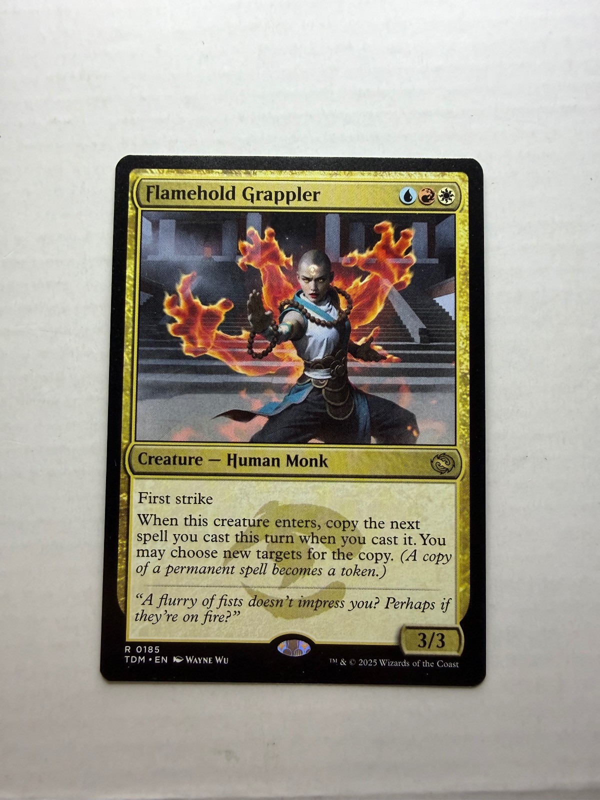 Flamehold Grappler 185 Raro Tarkir: Dragonstorm Magic: The Gathering Mtg LP