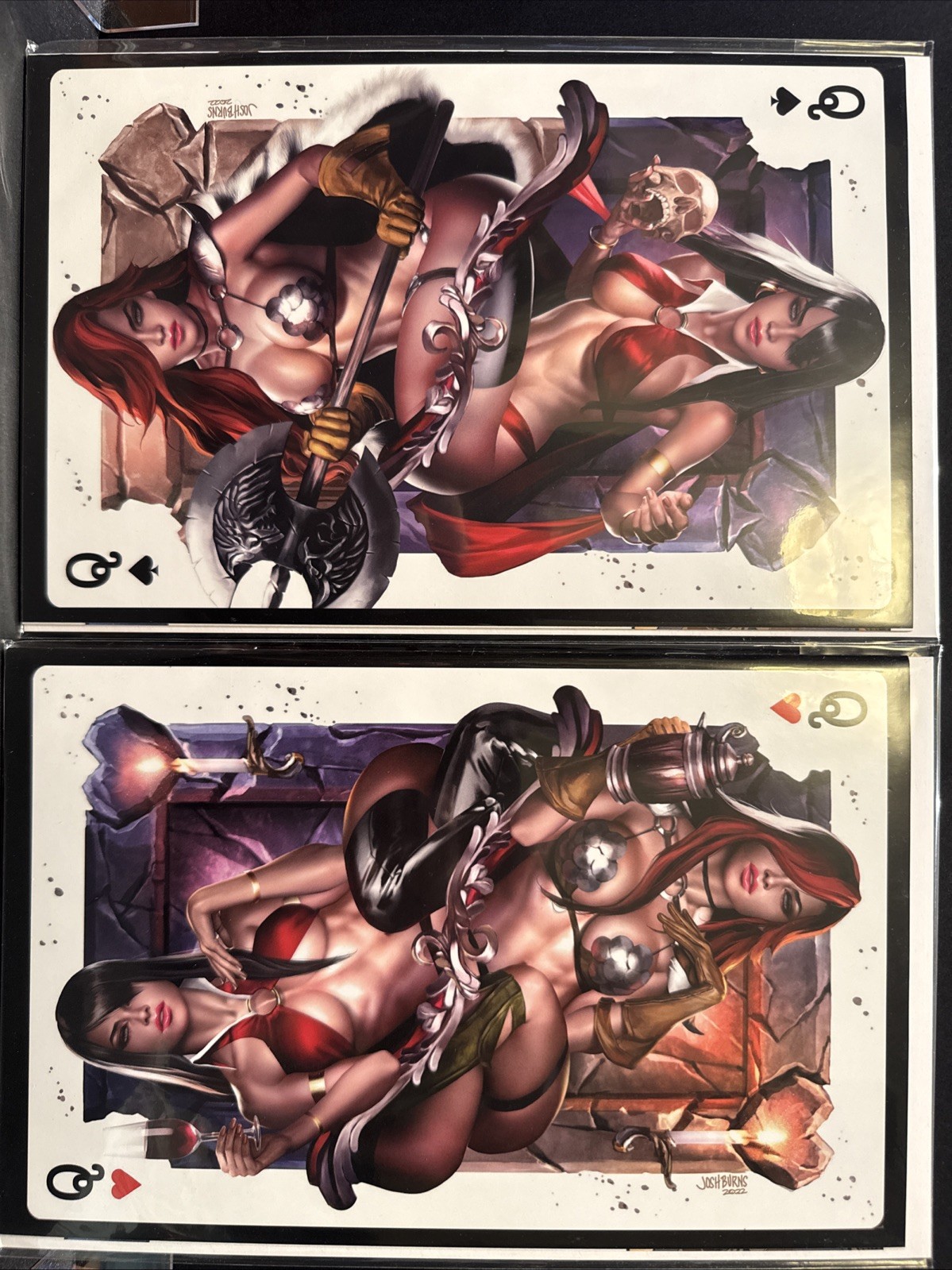 VAMPIRELLA vs. RED SONJA #3 (JOSH BURNS EXCLUSIVE CONNECTING VARIANTS A & B SET)