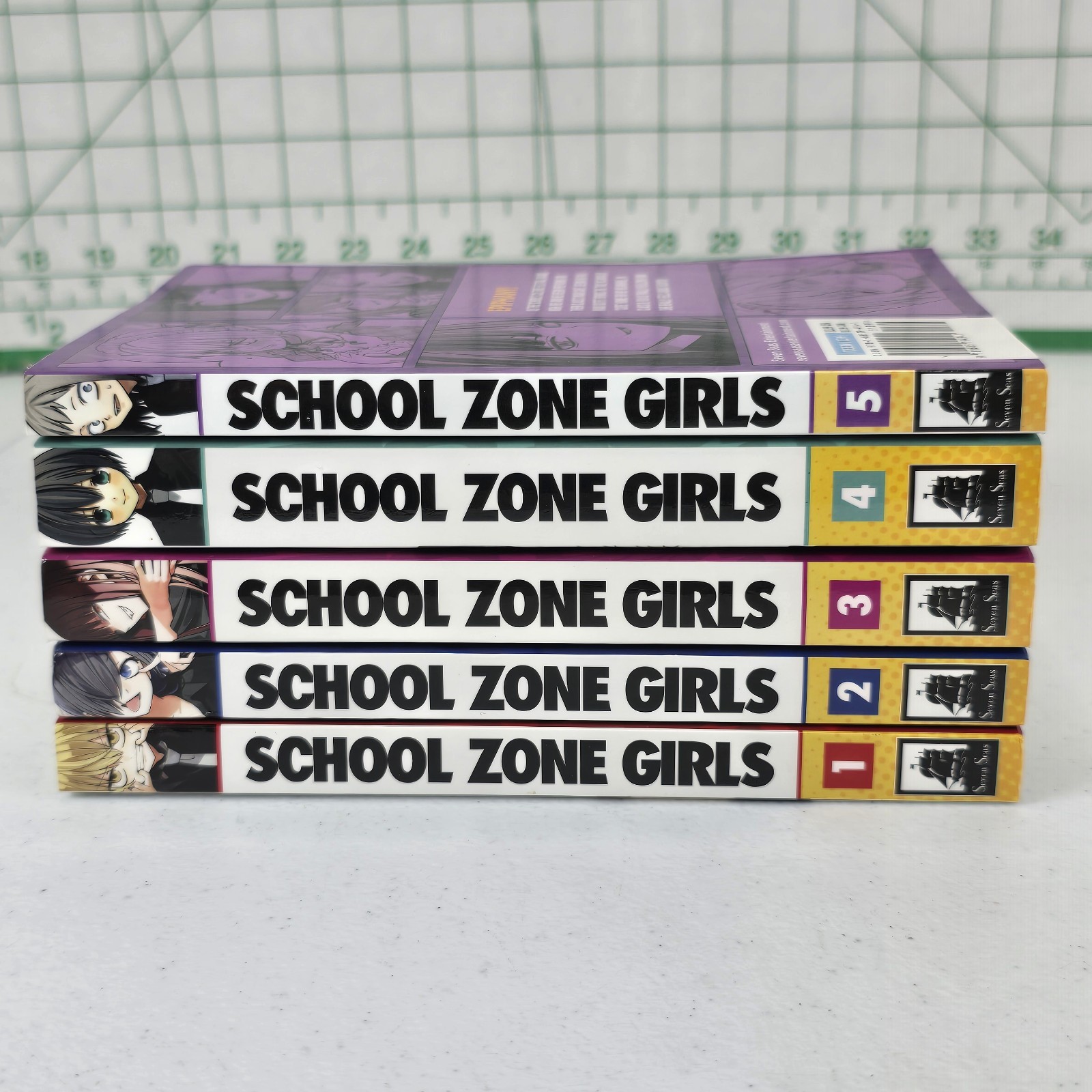 School Zone Girls Manga Lotto Volumi 1-5 Set Completo Seiji Miki Seven Seas...