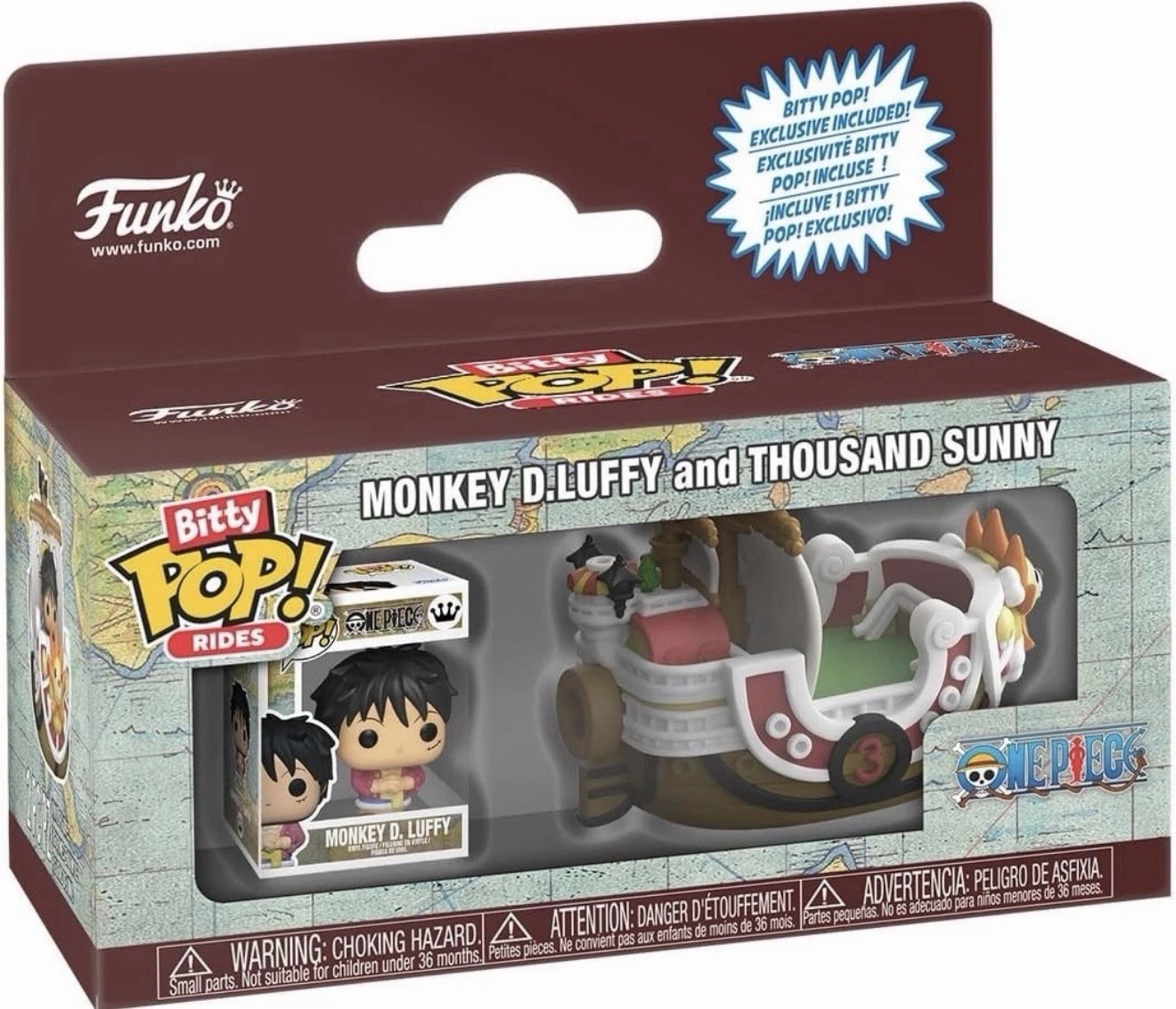MONKEY D. LUFFY AND THOUSAND SUNNY | Funko Bitty POP! Rides One Piece
