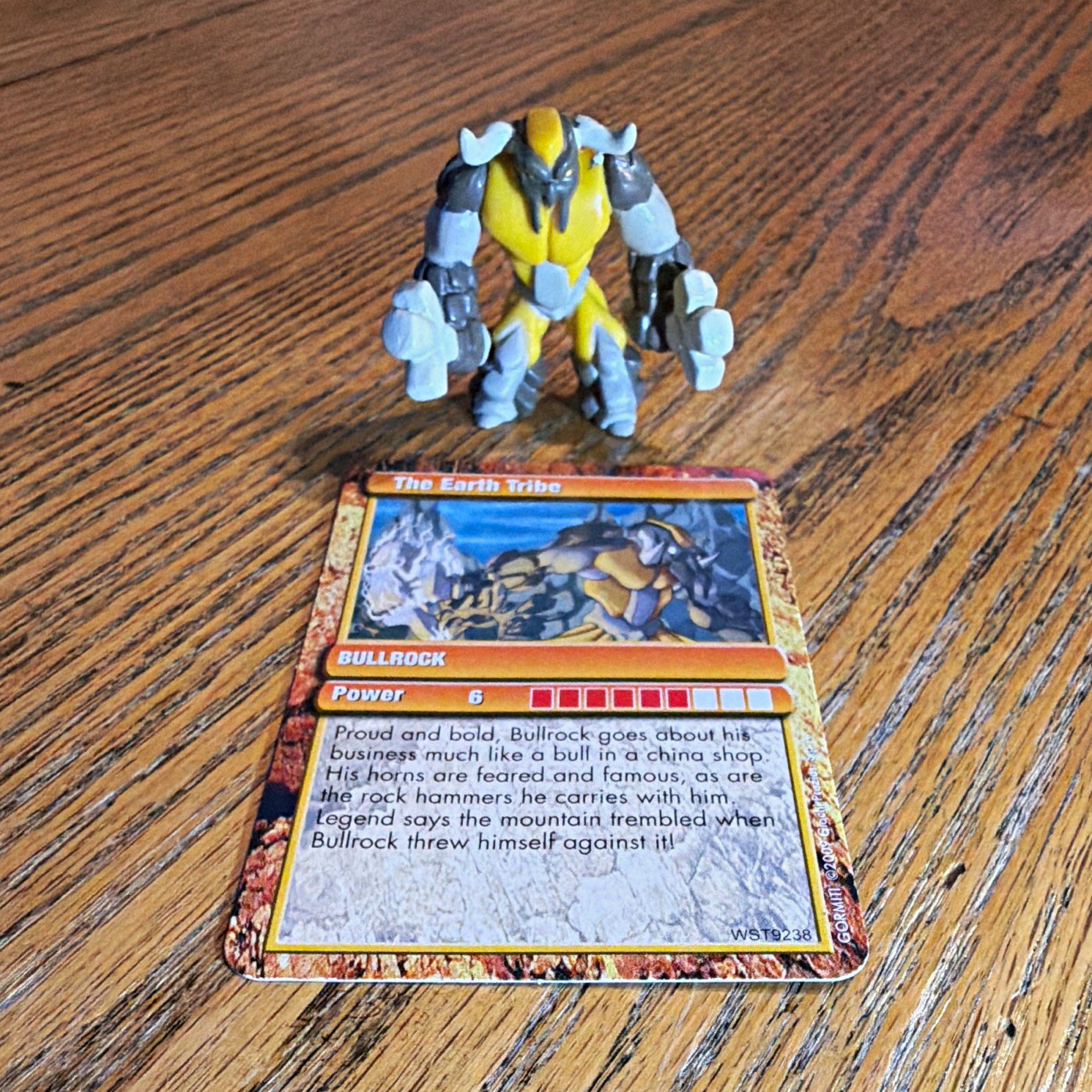 Gormiti Earth Tribe Bullrock Power 6 Trading Card non sportiva WST9238 IT