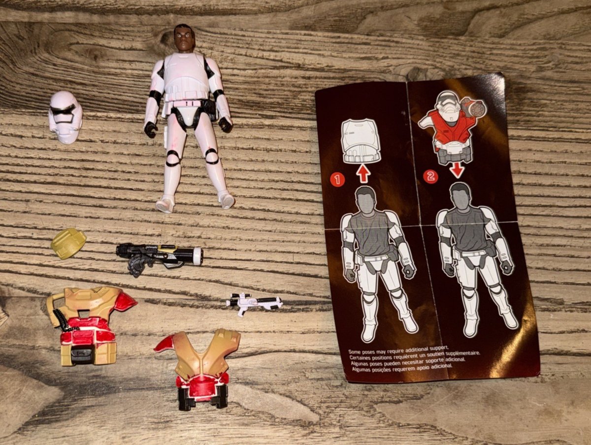 Star Wars Force Awakens FINN (FN-2187) Armor Up Trooper 3,75" 2015 per ricambi