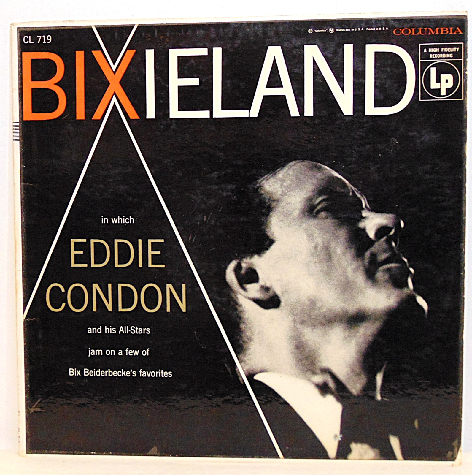 Eddie Condon - Bixieland - 1955 Columbia CL 719 Jazz 33 RPM Vinyl LP Record