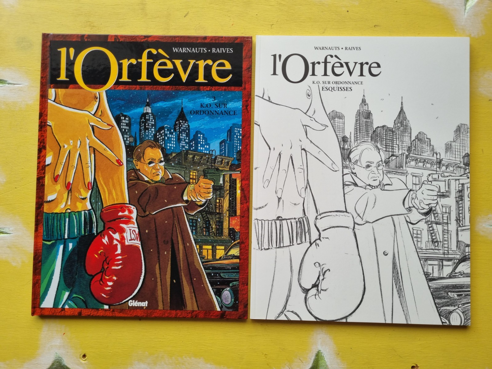 BD COFFRET L'ORFEVRE T3 + ALBUM crayonnés TL 1500 EX EO 2002  TTBE NEUF (F2GH25