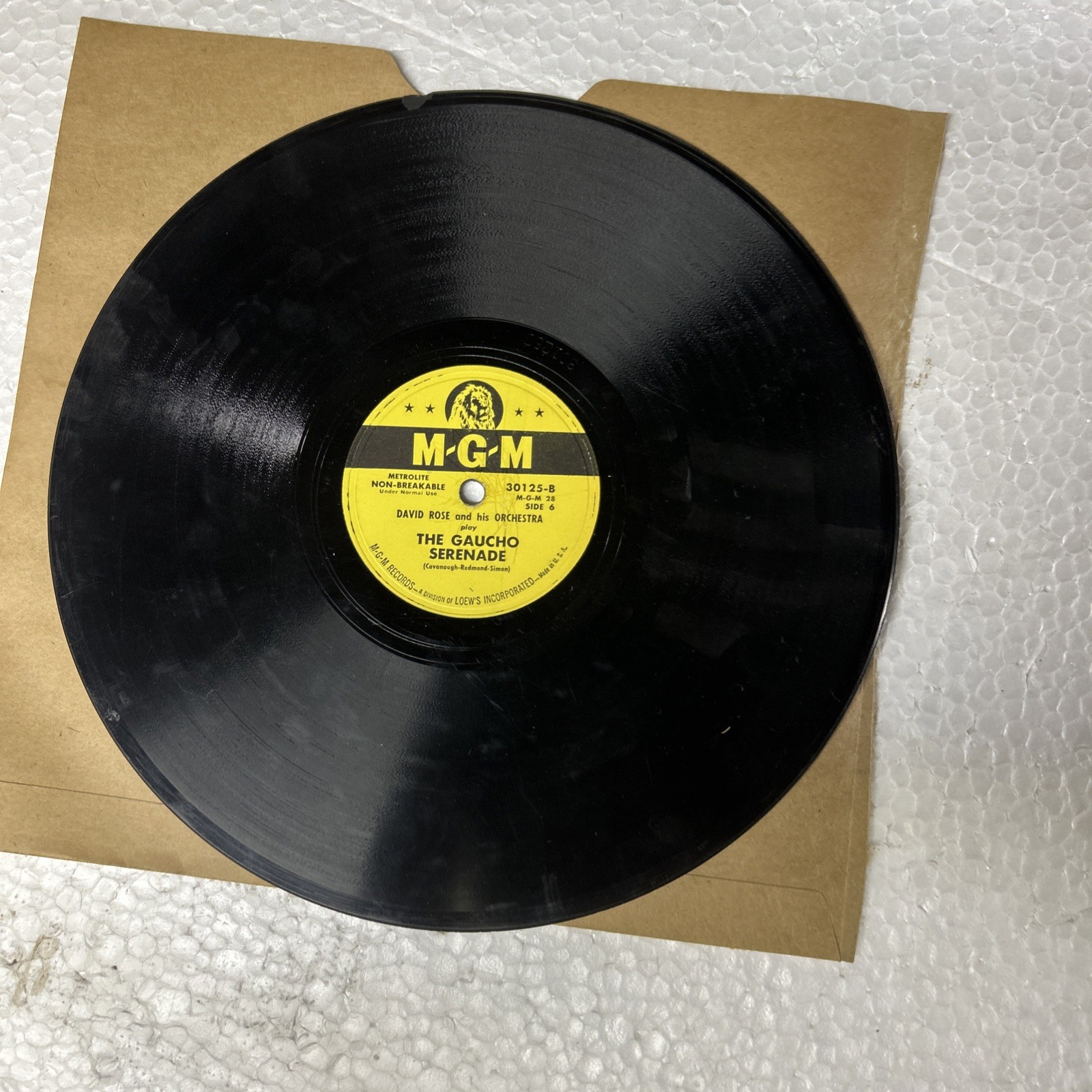 David Rose And His Orchestra Serenade In Blue/The Groucho Serenade Metrolite 78