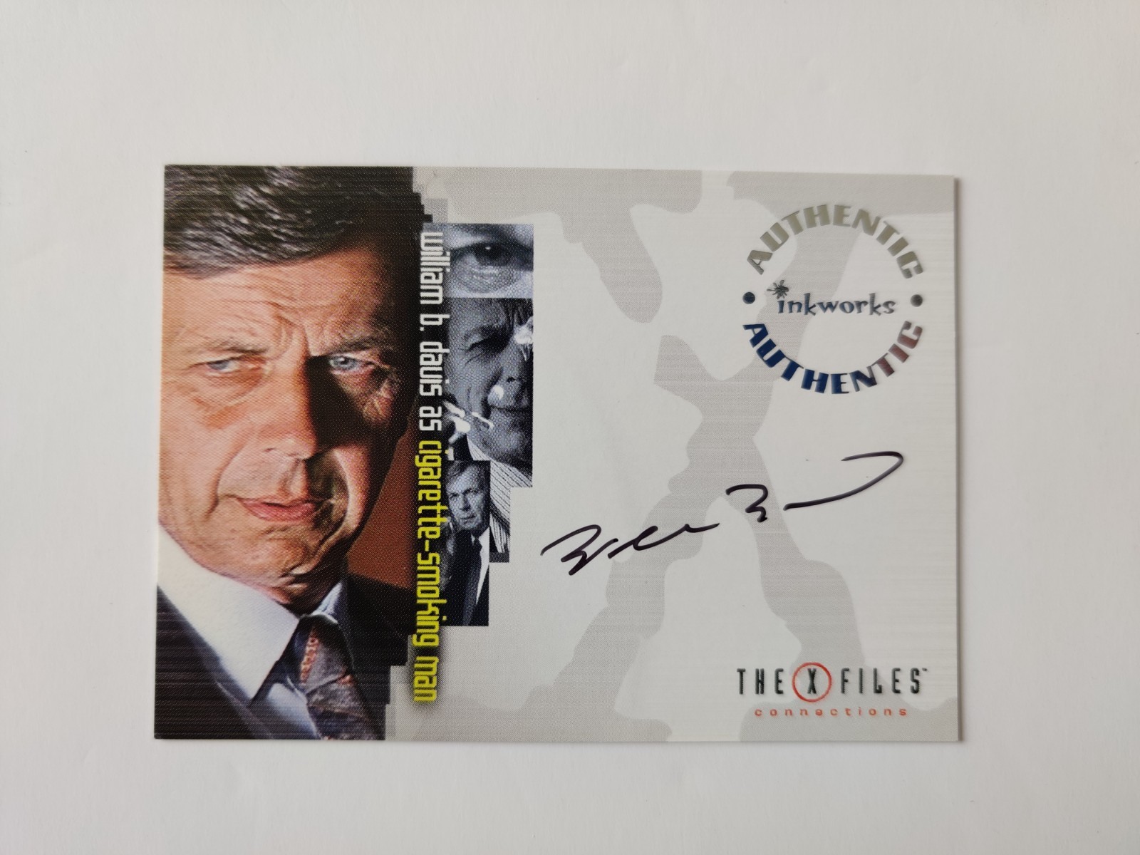INKWORKS X-FILES CONNECTIONS AUTOGRAPH A-4 WILLIAM B DAVIS CIGARETTE SMOKING MAN