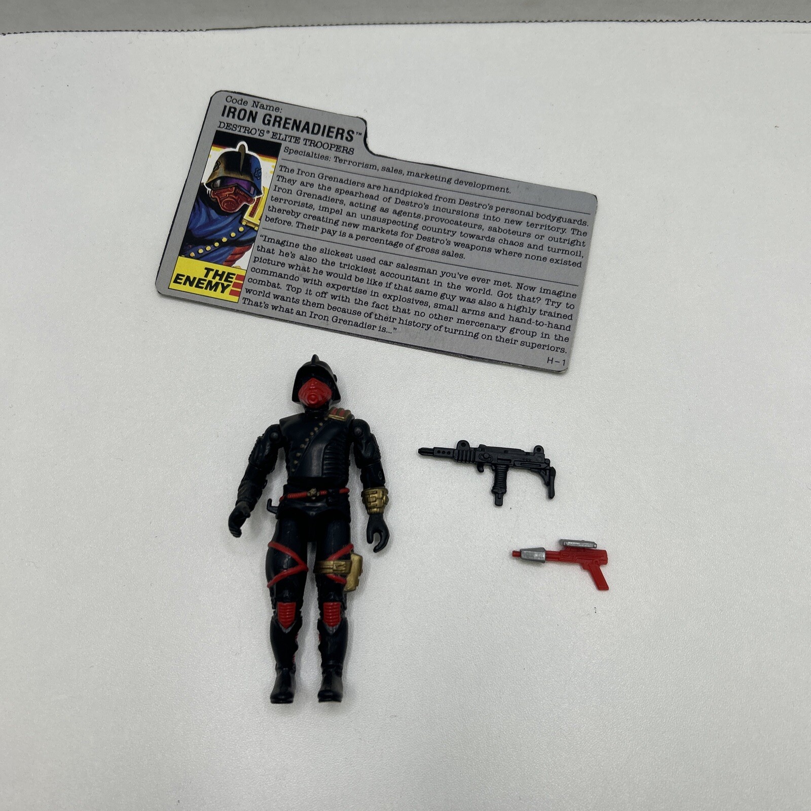 1988 Gi Joe 3.75" Iron Grenadiers V1 Figure Hasbro