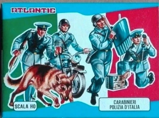 Lotto 17 Soldatini figurini Atlantic scala 1/72 H0 "Carabinieri Polizia d'Italia