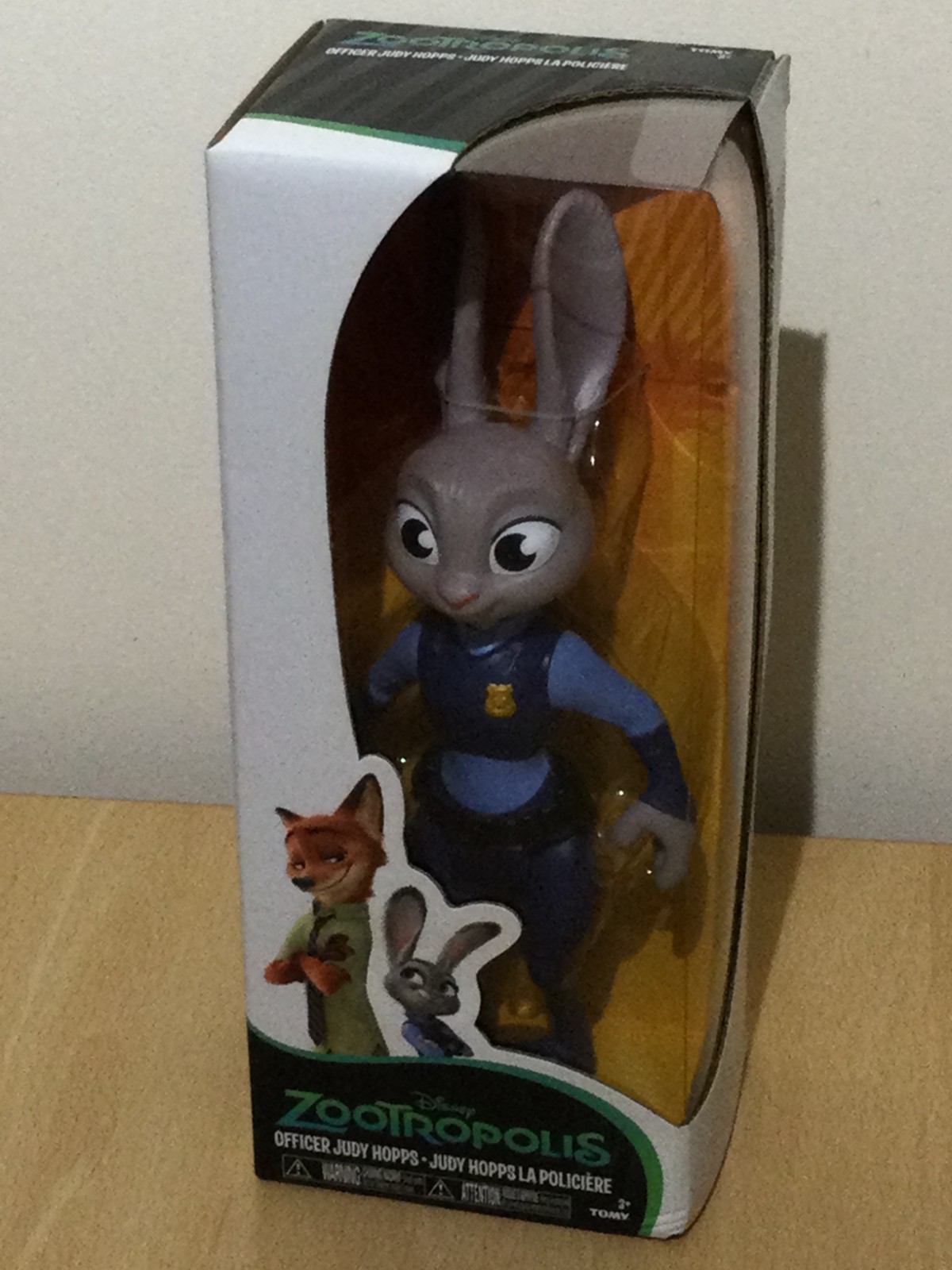 ACTION FIGURE DISNEY ZOOTROOPLIS UFFICIALE JUDY HOPPS 9” POSABILE NUOVA CON SCATOLA TOMY