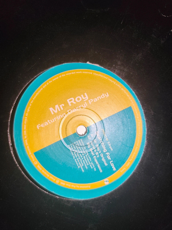 Mr. Roy feat. Darryl Pandy "Searching for love" Disque vinyle 12"