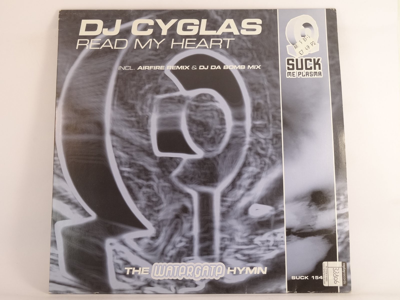 DJ CYGLAS READ MY HEART (423) 3 Track 12" Single including Company Sleeve SUCK M