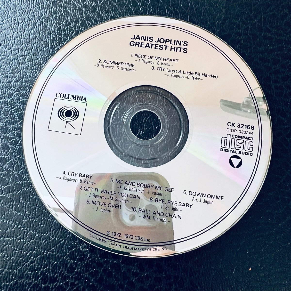 Janis Joplin – Greatest Hits Used CD NO CASE  1973 Classic Rock Blues Columbia