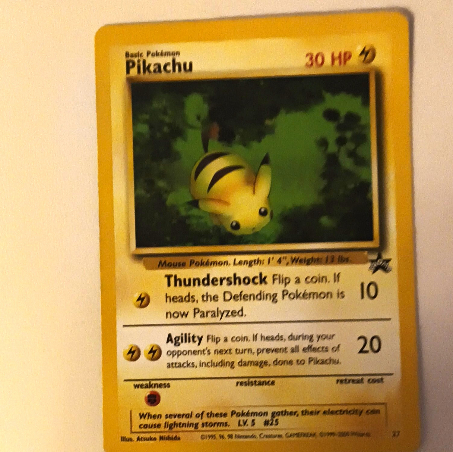 Wizards of the Coast Pikachu 60/64 Jungle Common 1° Ed 1999 Inglese 30 HP