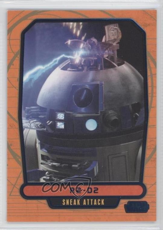 2013 Topps Star Wars Galactic Files Series 2 Blue 92/350 R2-D2 #439 1j8