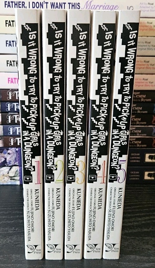 Manga Is It Wrong To Try To Pick Up Girls In A Dungeon? Vol 1-5 English Volumes