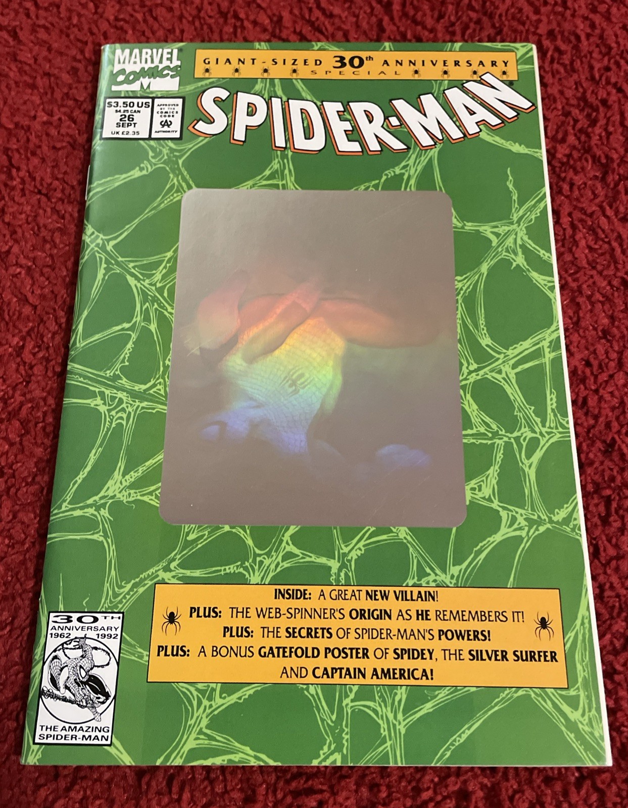 Copertina ologramma Spider-Man numero 26