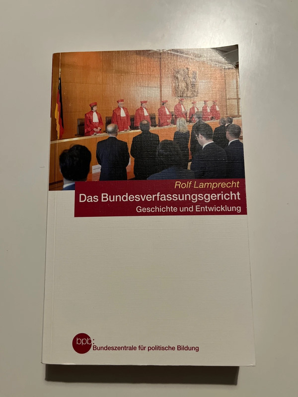 bpb-Taschenbuch „Das Bundesverfassungsgericht“ Rolf Lamprecht