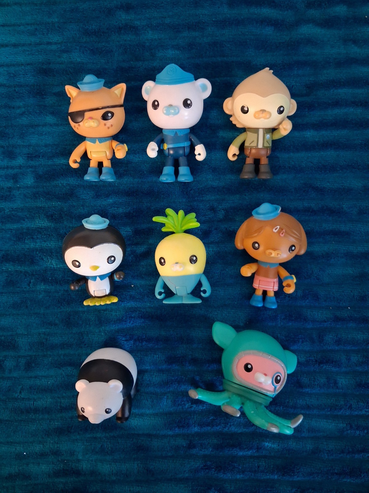 Octonauts Lotto 8 Personaggi Capt Barnacle Kwazii Dashi Tunip Paani Inkling Peso