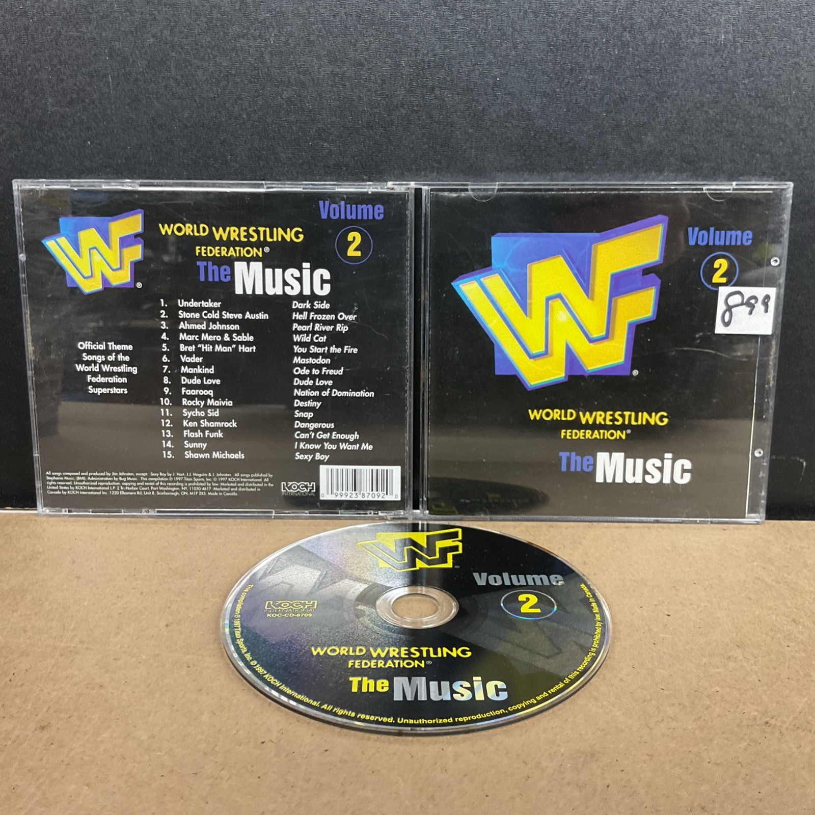 Vol. 2-The Music by WWE (CD, 1997)