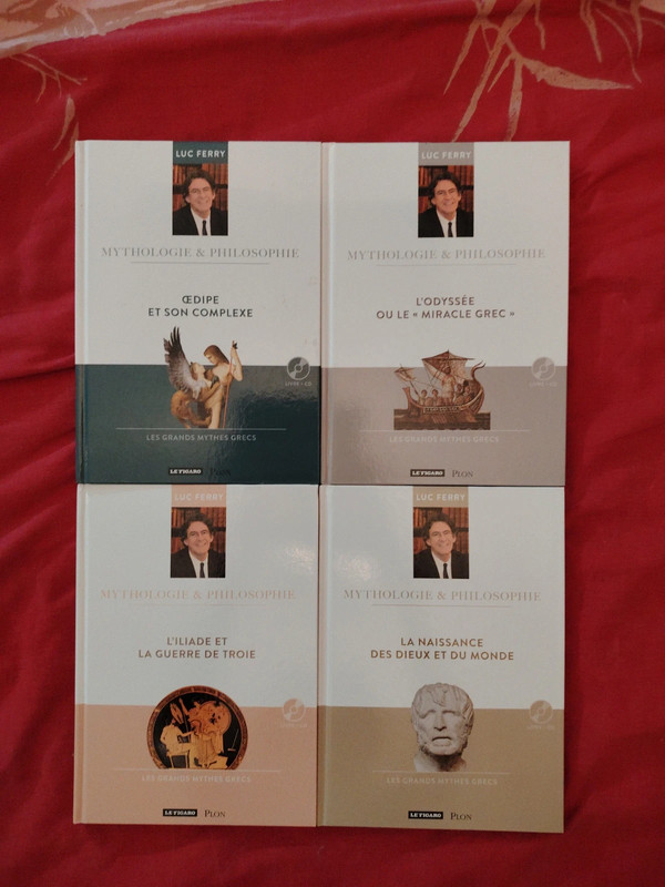 Lot 4 livres mythologie et philosophie de Luc Ferry