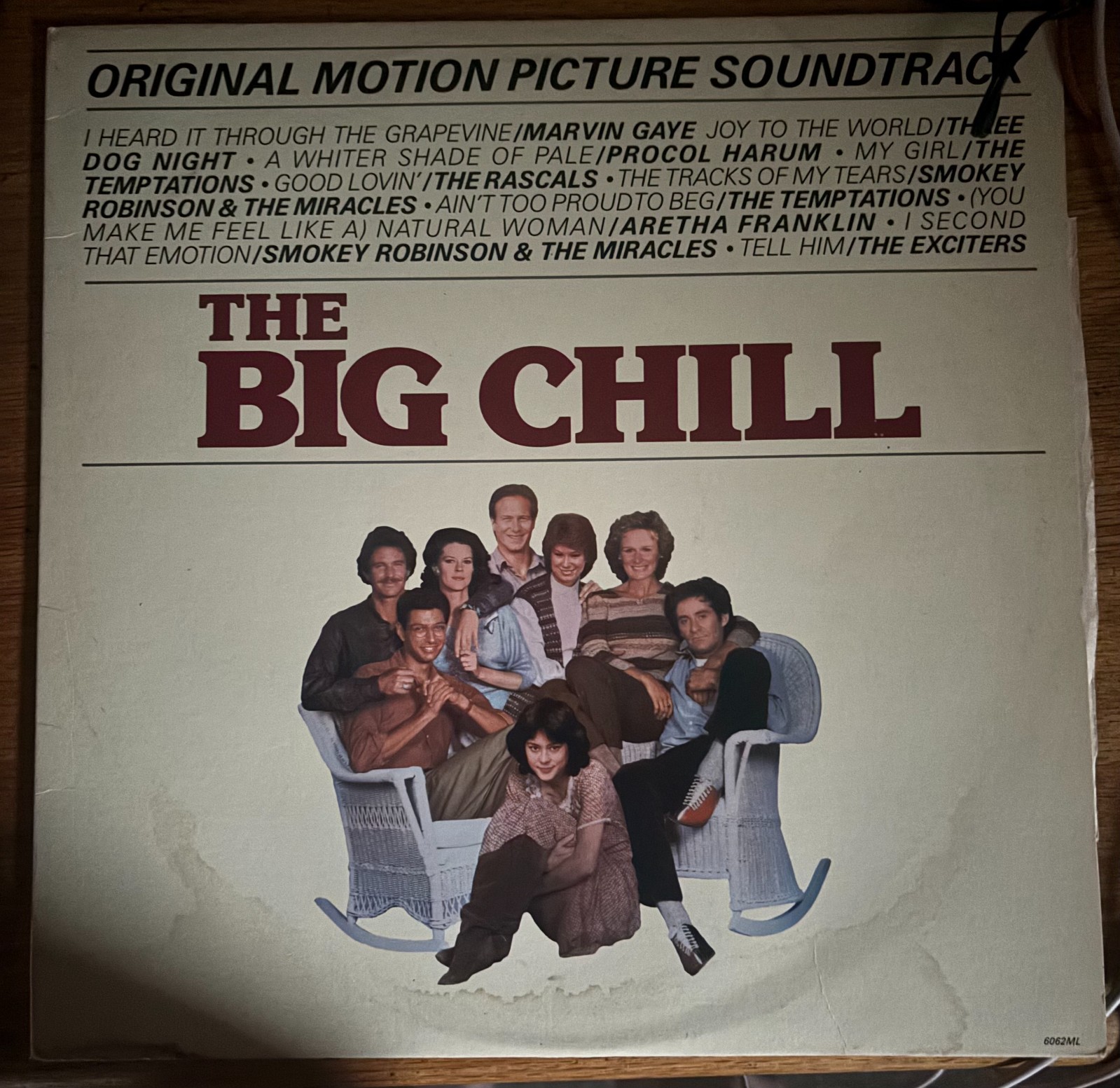 The Big Chill Soundtrack Vinyl LP Motown 6062ML Marvin Gaye TESTED