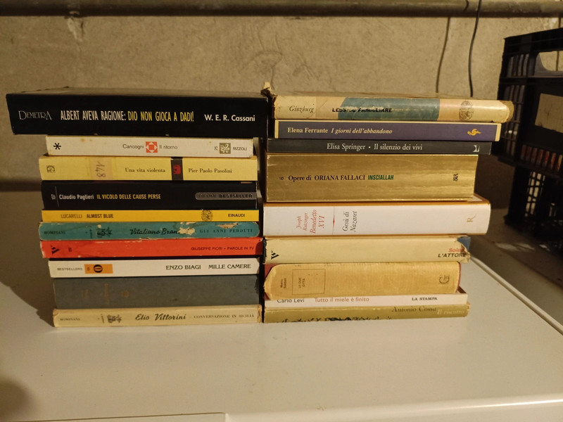 Blocco 18 libri italiani