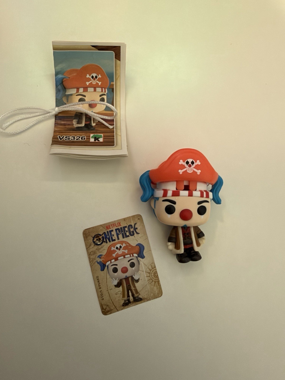 Buggy One Piece Netflix action figure 5 cm VS326, 12+