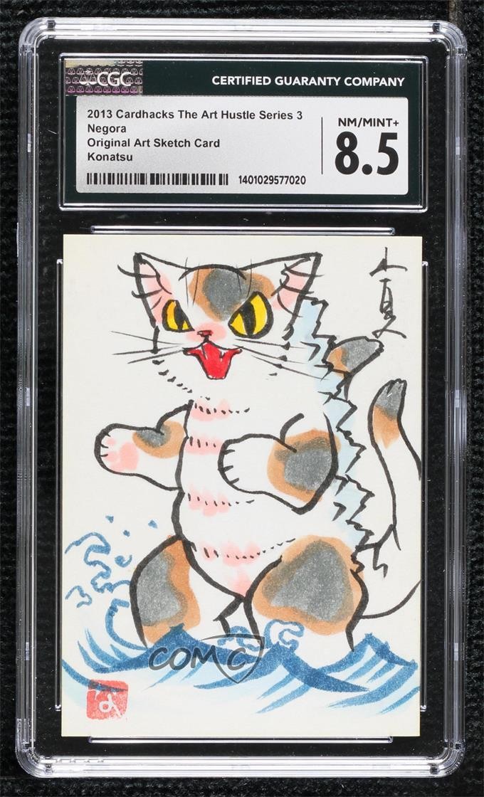 2012 Cardhacks The Art Hustle Series 3 Original Art Konatsu CGC 8.5 Auto i1f