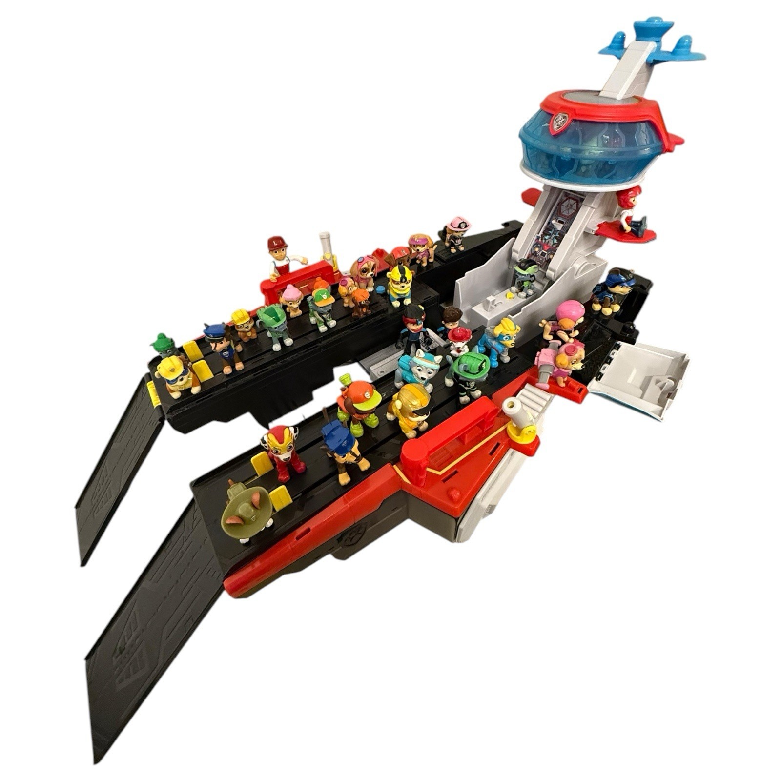 Paw Patrol Portaerei HQ Playset 35+ Personaggi Luci e Suoni Testato