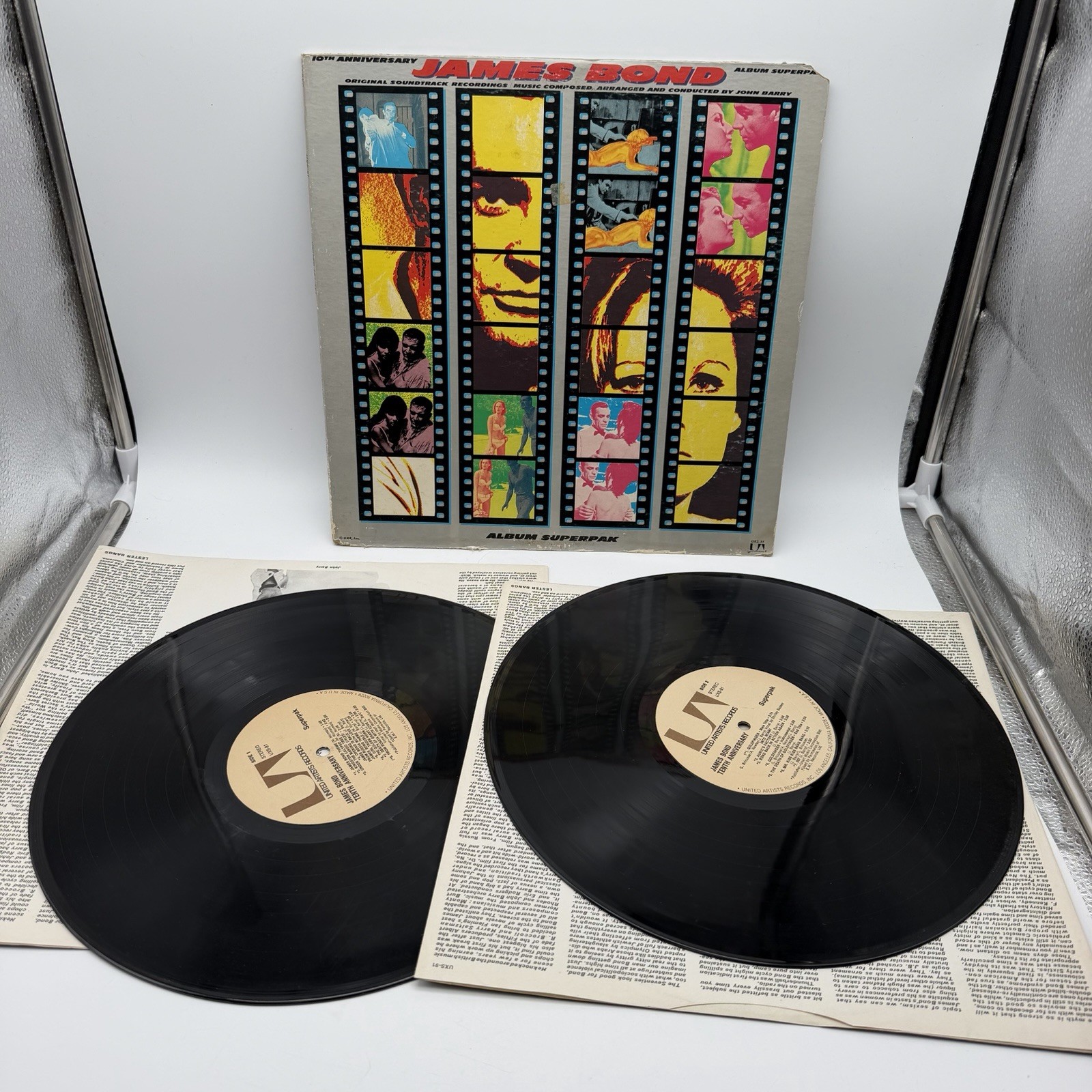 OST JAME BOND 10TH ANNIVERSARY SUPER PAK UNITED FMW5 2LP