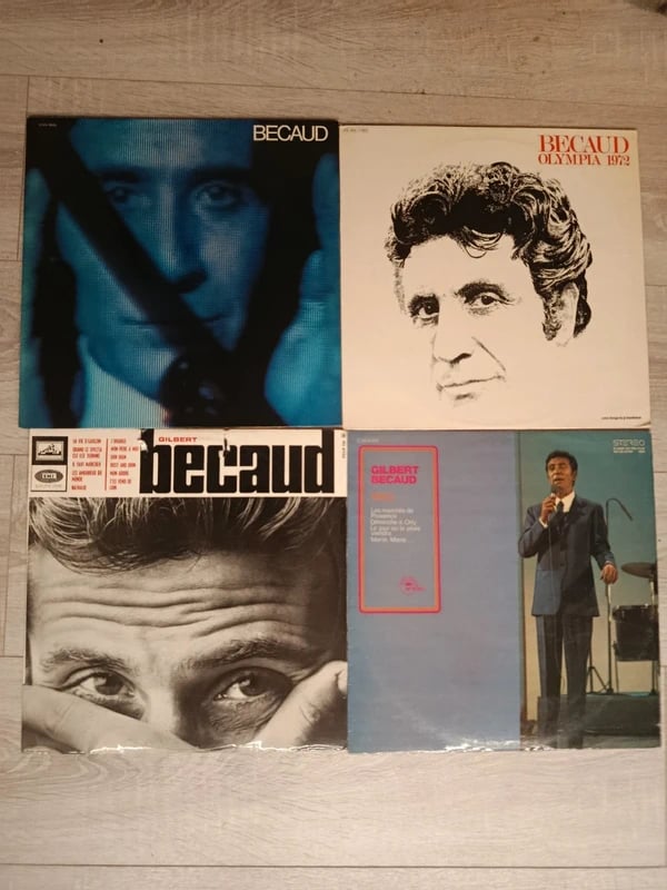 Lot de 7 Vinyles / Coffrets 33T – Gilbert Bécaud