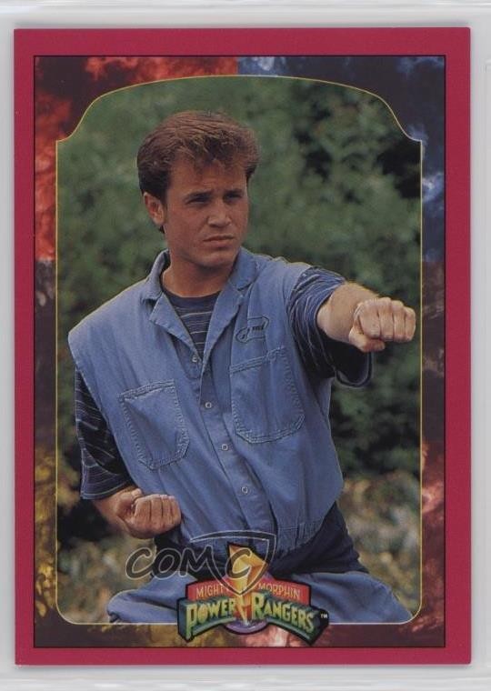 Mighty Morphin Power Rangers Serie 2 1994 vendita al dettaglio bordo rosso Billy Cranston 0kb5