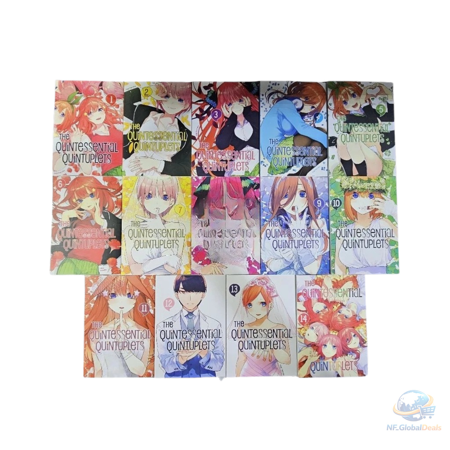 The Quintessential Quintuplets Manga Vol.1-14 Versione Set Completo Inglese Nuovo Fumetto