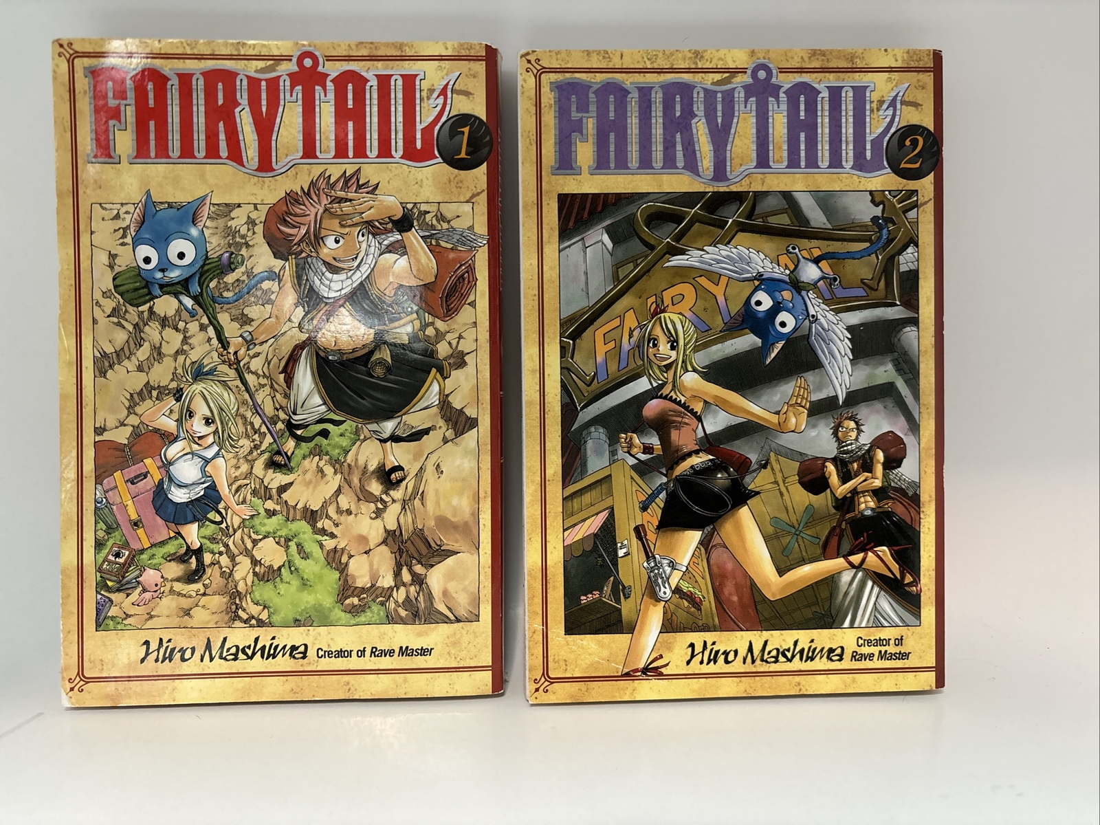 FairyTail Manga Volumes 1 and 2 by Hiro Mashima